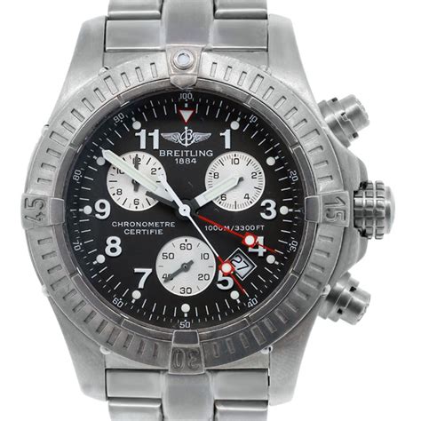 breitling super avenger m1 titanium|Breitling Avenger blackbird chronograph.